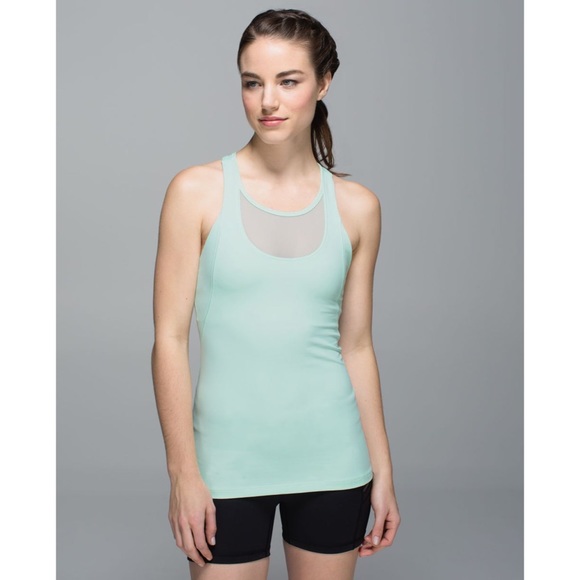 LULULEMON Mesh with me Tank Top Sea Mist